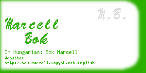 marcell bok business card